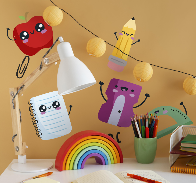 Samolepka naučná set späť do školy - Tenstickers