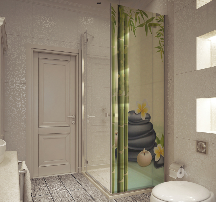 Samolepka na obrazovku zen z čiernych kameňov - Tenstickers