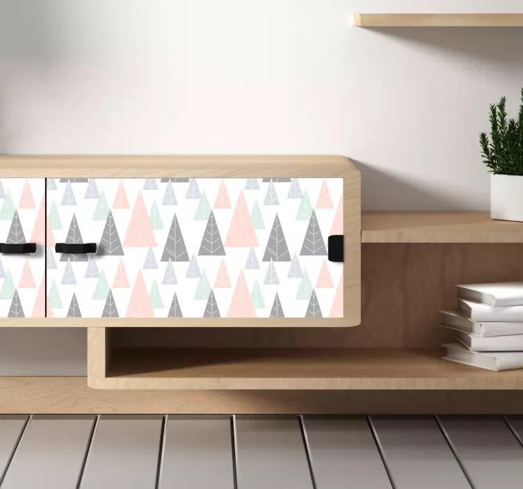 Nálepka s nábytkom na zimné jedle - Tenstickers