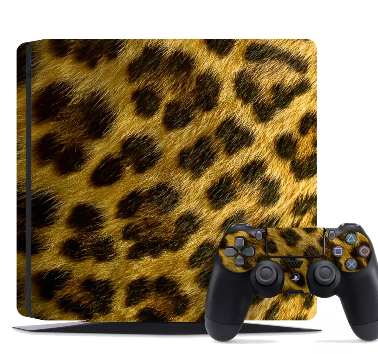 Samolepky žltá leopardia tlač ps4 - Tenstickers