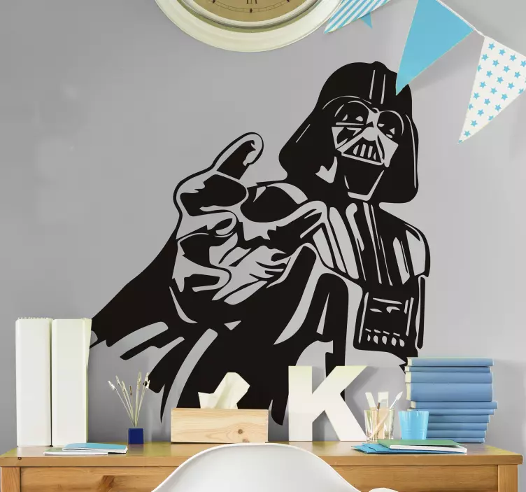 Nálepka na stenu kina s charakterom darth vader - Tenstickers