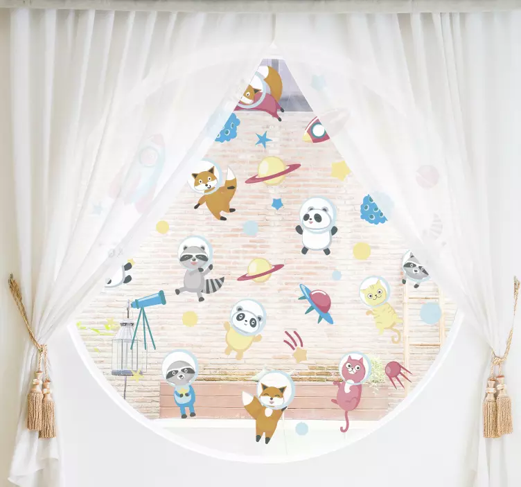 Nálepka pre zvieratá vo vesmíre - Tenstickers