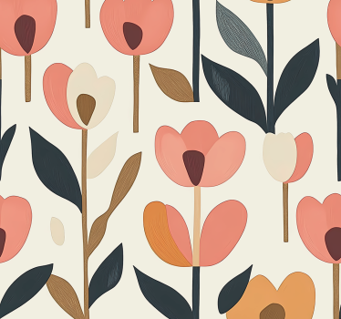 nálepky na nábytok tulipány - Tenstickers