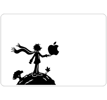 Silueta malého princa laptopu - Tenstickers