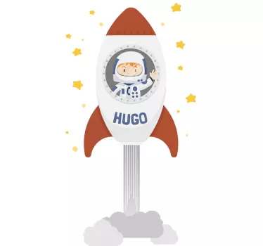 Nálepka s osobnou raketou pre deti - Tenstickers