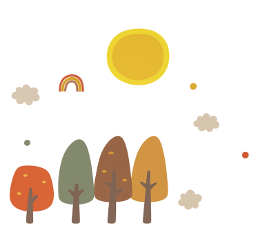 nalepky na stenu zvierata boho les na jeseň - Tenstickers