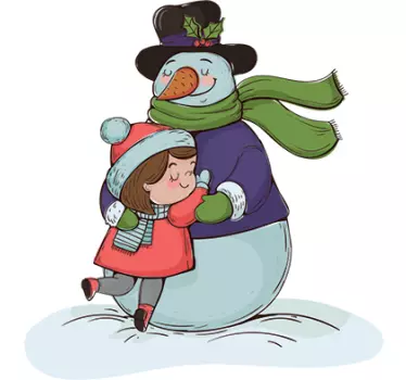 Vianočné objatie vianočné obtisky - Tenstickers