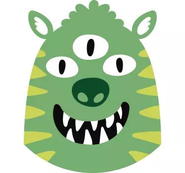 Nálepka pre deti trojoko monštrum - Tenstickers