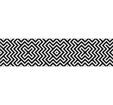 Geometrický pre obtlačky rudového nábytku - Tenstickers