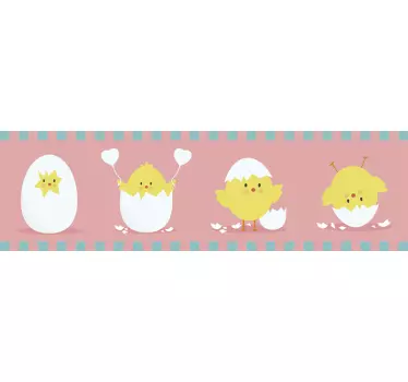 Nálepka s okrajom pre kuracie vajcia - Tenstickers