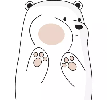 Nálepka legrační medveď - Tenstickers