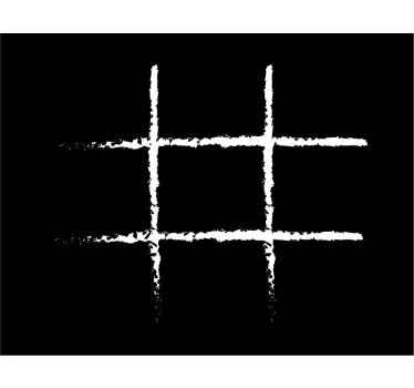 Samolepka na tic tac toe tabuľu pre detskú izbu - Tenstickers