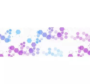 Abstraktné nálepky na nábytok šesťuholníky - Tenstickers