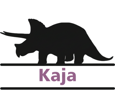 Nálepka pre deti triceratops na mieru - Tenstickers