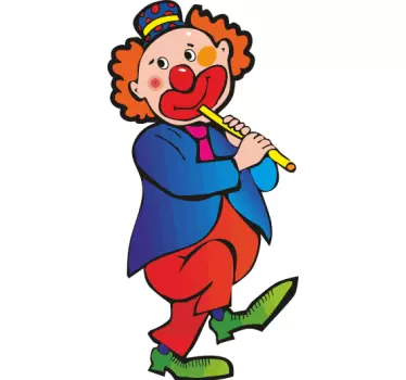 Nálepka s flautou pre klaunov - Tenstickers