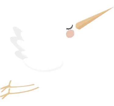 Letiaci štítok s vtákom - Tenstickers