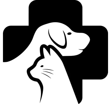 Nálepka pre veterinárne podnikanie - Tenstickers