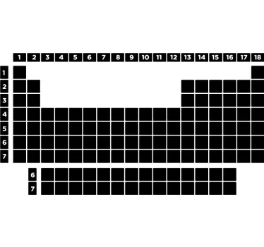 Nálepka na stenu z periodickej tabuľky - Tenstickers