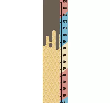 Nálepka na meranie výšky zmrzliny - Tenstickers