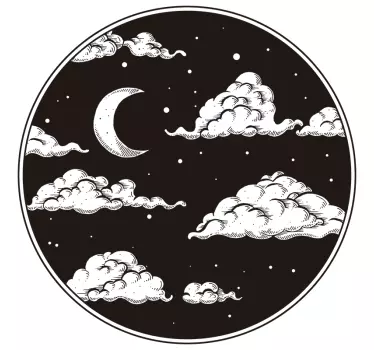 Dekoratívne mraky neba ilustrácie nástenné umelecké obtisky - Tenstickers
