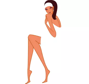 Nálepka pre relaxačné kúpeľné ženy - Tenstickers