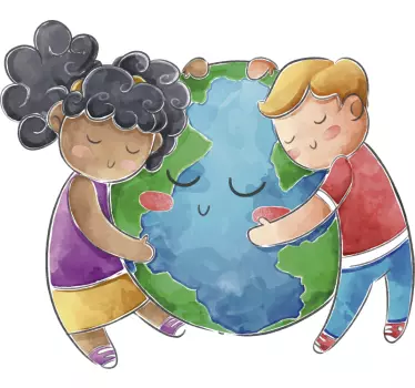 Zemegule pre deti ilustrácie nástenné umenie - Tenstickers