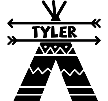 Teepee stan deti spálňa obtisky - Tenstickers