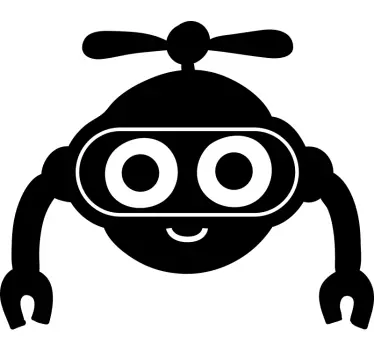 Nálepka pre deti s dizajnom robotických postáv - Tenstickers