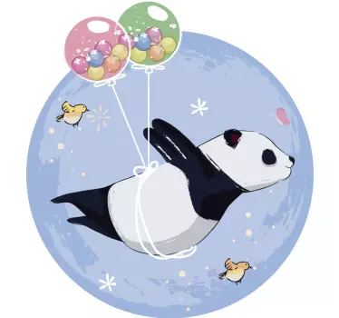 Lietanie panda ilustrácie múr umenie - Tenstickers