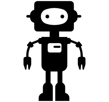 Robot skriňa ilustrácie nástenné umenie obtlačky - Tenstickers