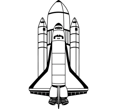 Nálepka s detskou raketou na spustenie steny - Tenstickers