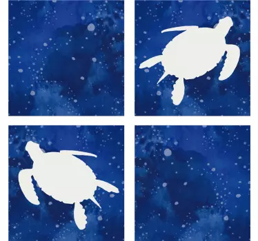 Korytnačka s prenosom dlaždíc v galaxii - Tenstickers