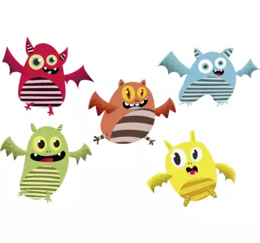 Nálepka pre deti živé animované stvorenia - Tenstickers