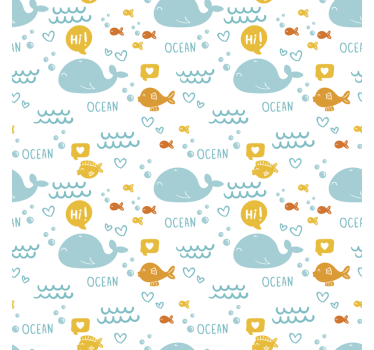 Farebné a šťastné obtisky nábytku z oceánu - Tenstickers