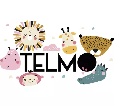 Džungľa s názvom ilustrácie nástenné umenie - Tenstickers