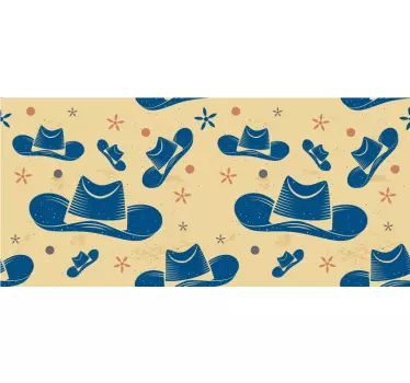 Nálepky na nábytok s motívom kovbojského klobúka - Tenstickers