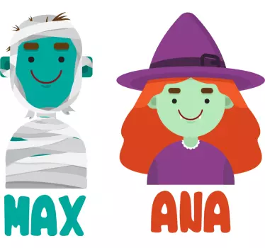 Nálepka s avatar postavou na halloween - Tenstickers