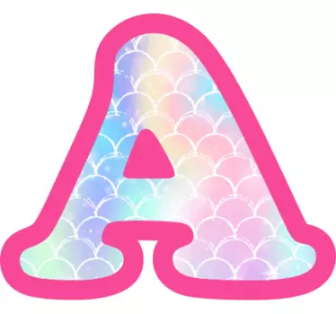 Nálepka pre deti farebná počiatočná písmenka - Tenstickers