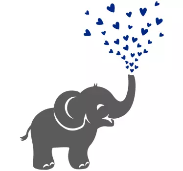 Samolepka na striekanie slonov do divočiny - Tenstickers