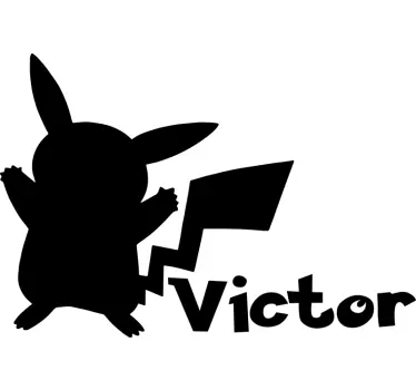 Pokémon s vlastnou nálepkou s menom - Tenstickers