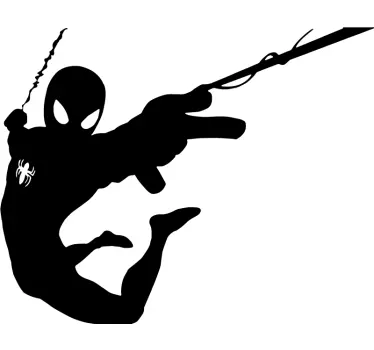Nálepka superhrdina siluetu spidermana - Tenstickers
