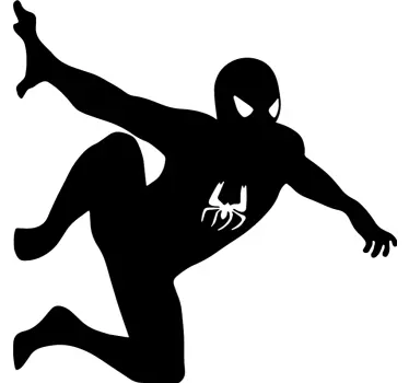 Spiderman na stene superhrdina obtlačok - Tenstickers