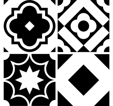 čiernobiely vzor obtlačok obtlačkom - Tenstickers