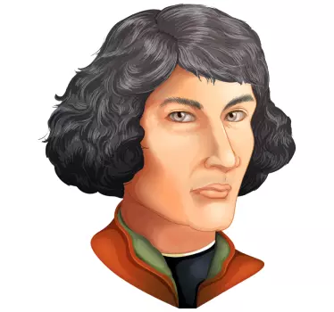 Nicolaus copernicus vesmírna nálepka - Tenstickers