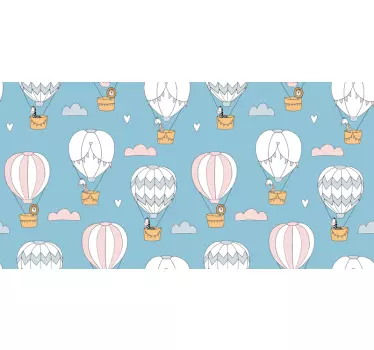 Obtlačky teplovzdušných balónov na nábytok - Tenstickers
