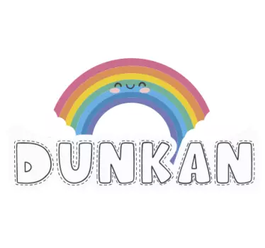 Nálepka pre deti farebný dúhový oblúk - Tenstickers