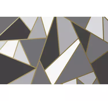 Geometrické s trojuholníkovými obtlačkami na nábytok - Tenstickers