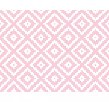 Ružové štvorce, obtisky, geometrický vzor, na nábytok - Tenstickers
