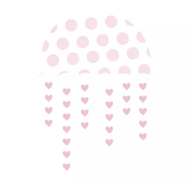 Nálepka pre deti bodkovaný dáždnik - Tenstickers