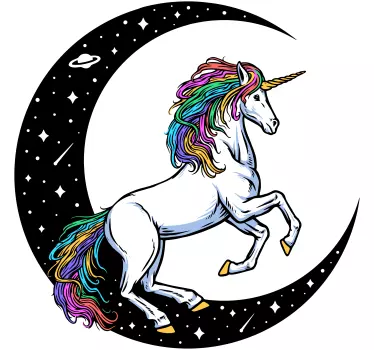 Nálepka kina fantasy jednorožec - Tenstickers
